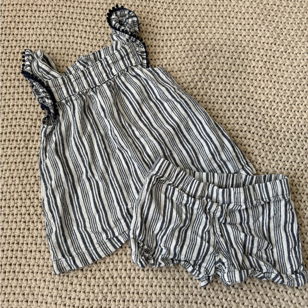 MUST BUNDLE - Carters 2T set blue white striped